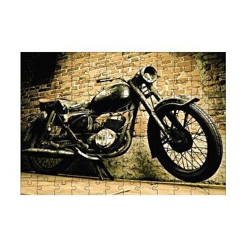 Cakapuzzle Geçmişten Motorsiklet 120 Parça Ahşap Puzzle