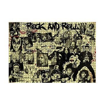 Cakapuzzle Geçmişten Rock Yıldızları 120 Parça Ahşap Puzzle