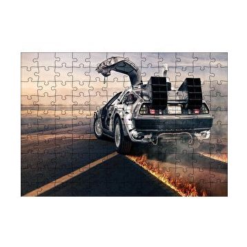 Cakapuzzle Geleceğe Dönüş Deloreanın Dönüşü 120 Parça Ahşap Puzzle