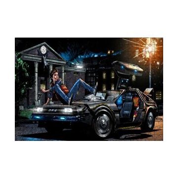 Cakapuzzle Geleceğe Dönüş Marty İllüstrasyon Görseli 120 Parça Ahşap Puzzle