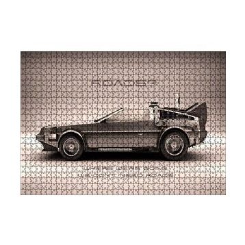 Cakapuzzle Geleceğe Dönüş Otomobili 120 Parça Ahşap Puzzle