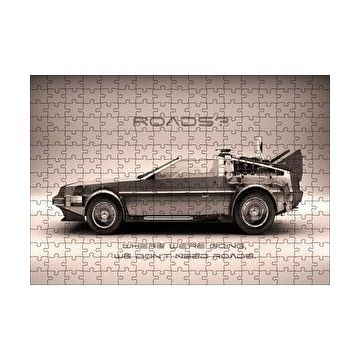 Cakapuzzle Geleceğe Dönüş Otomobili 120 Parça Ahşap Puzzle