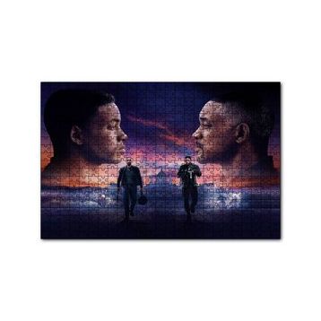 Cakapuzzle Gemini Man Will Smith Two Faces 120 Parça Ahşap Puzzle