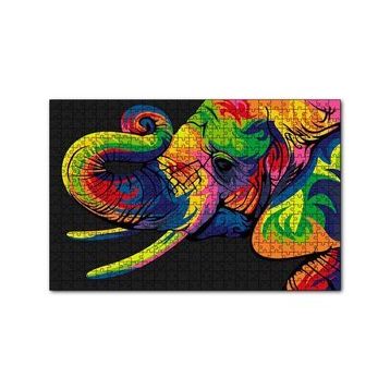 Cakapuzzle Genç Fil Dijital Mozaik 120 Parça Ahşap Puzzle
