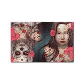 Cakapuzzle Genç Kız ve Ters Simetrik Ölüsü 120 Parça Ahşap Puzzle
