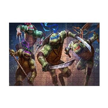 Cakapuzzle Genç Mutant Ninca Kablumbağalar Görseli 120 Parça Ahşap Puzzle