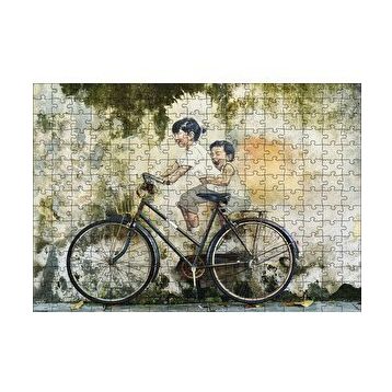 Cakapuzzle Gerçek Sanal Duvar Resmi Çocuklar 120 Parça Ahşap Puzzle