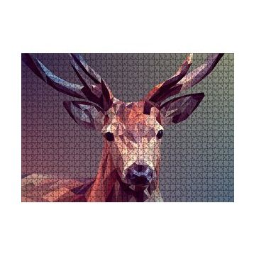 Cakapuzzle Geyik Dijital Mozaik 120 Parça Ahşap Puzzle