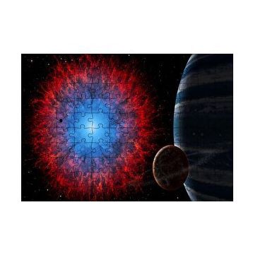 Cakapuzzle Gezegenler ve Evren Kesiti 120 Parça Ahşap Puzzle