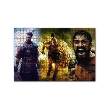 Cakapuzzle Gladyatör Troy ve 300 Spartalı Kompozisyon 120 Parça Ahşap Puzzle