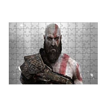 Cakapuzzle God of War Kratos 120 Parça Ahşap Puzzle