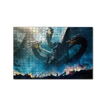 Cakapuzzle Godzilla Kral Ghidorah Son Savaş 120 Parça Ahşap Puzzle