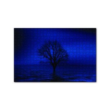 Cakapuzzle Göl İçinde Kury Ağaç 120 Parça Ahşap Puzzle