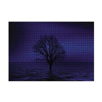Cakapuzzle Göl İçinde Kury Ağaç 120 Parça Ahşap Puzzle