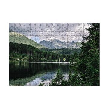 Cakapuzzle Göl Orman Dağ 120 Parça Ahşap Puzzle