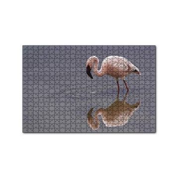 Cakapuzzle Gölde Avlanan Flamingo 120 Parça Ahşap Puzzle
