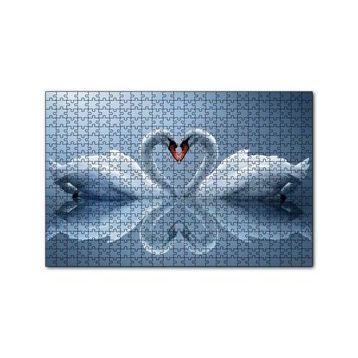Cakapuzzle Gölde Kuğu Çifti 120 Parça Ahşap Puzzle