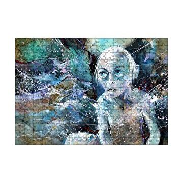 Cakapuzzle Gollum Suluboya Duvar Boyama 120 Parça Ahşap Puzzle