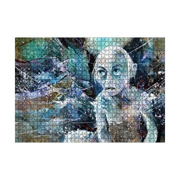 Cakapuzzle Gollum Suluboya Duvar Boyama 120 Parça Ahşap Puzzle