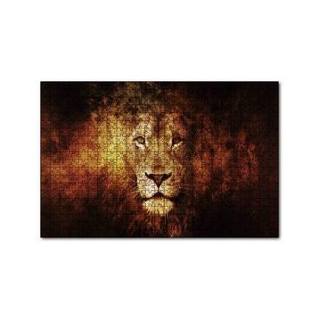 Cakapuzzle Görkemli Erkek Aslan 120 Parça Ahşap Puzzle