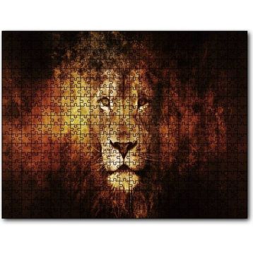 Cakapuzzle Görkemli Erkek Aslan 120 Parça Ahşap Puzzle