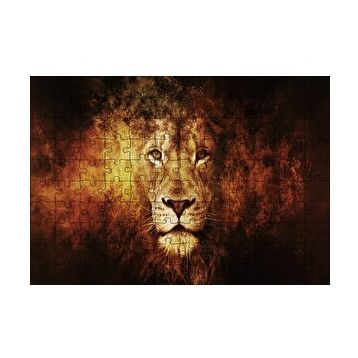 Cakapuzzle Görkemli Erkek Aslan 120 Parça Ahşap Puzzle