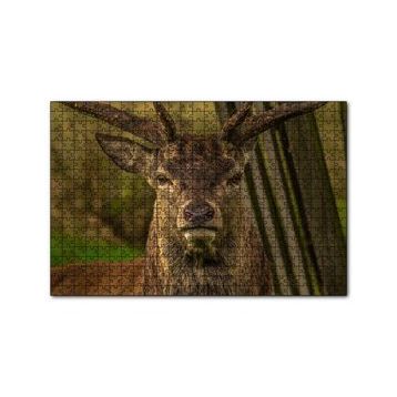Cakapuzzle Görkemli Geyik Yakın Çekim 120 Parça Ahşap Puzzle
