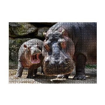 Cakapuzzle Görkemli Suaygırı ve Yavrusu 120 Parça Ahşap Puzzle