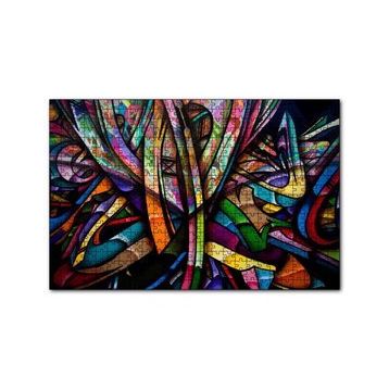 Cakapuzzle Graffiti İçiçe Renkli Harfler 120 Parça Ahşap Puzzle