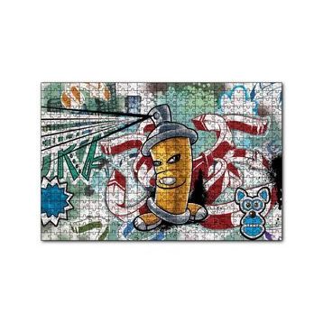 Cakapuzzle Graffiti Sokak Boyama Sanatı Sprey 120 Parça Ahşap Puzzle