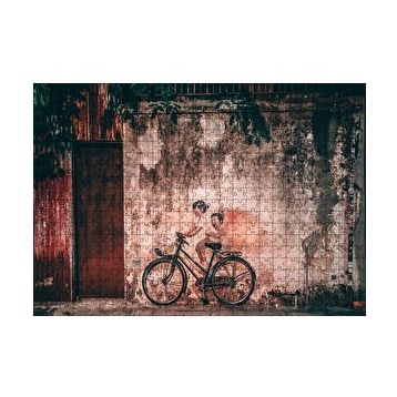Cakapuzzle Grafiti Bisiklet Çocukları Görseli 120 Parça Ahşap Puzzle