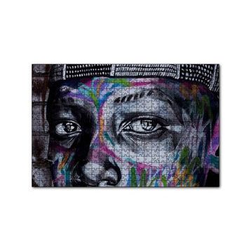 Cakapuzzle Grafiti Gözler Sokak Sanatı Görsel 120 Parça Ahşap Puzzle