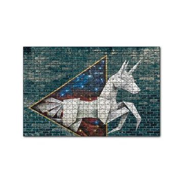 Cakapuzzle Grafiti Origami Sokak Sanatı Görseli 120 Parça Ahşap Puzzle
