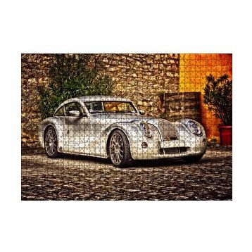 Cakapuzzle Gri Antika Spor Araba 120 Parça Ahşap Puzzle