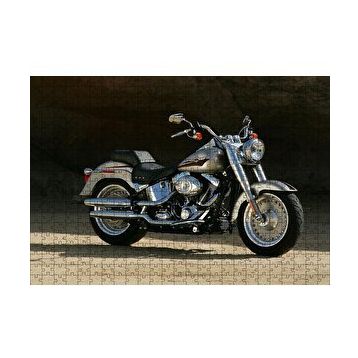 Cakapuzzle Gri Harley Davidson Motorsiklet 120 Parça Ahşap Puzzle