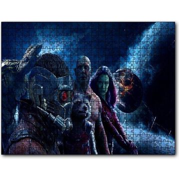 Cakapuzzle Guardians of The Galaxy 4 Kahraman 120 Parça Ahşap Puzzle