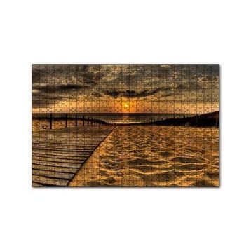 Cakapuzzle Gün Batımında Plaj 120 Parça Ahşap Puzzle
