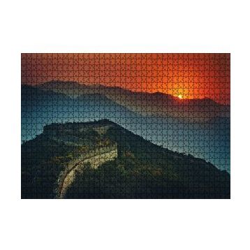 Cakapuzzle Günbatımı Çin Seddi 120 Parça Ahşap Puzzle