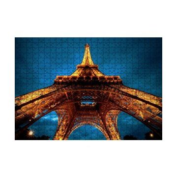 Cakapuzzle Günbatımı Eyfel Kulesi Alttan Görünüş 120 Parça Ahşap Puzzle