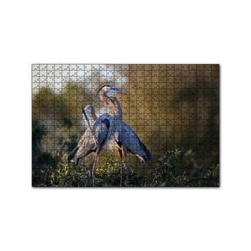 Cakapuzzle Günbatımında Balıkçıl Çift 120 Parça Ahşap Puzzle