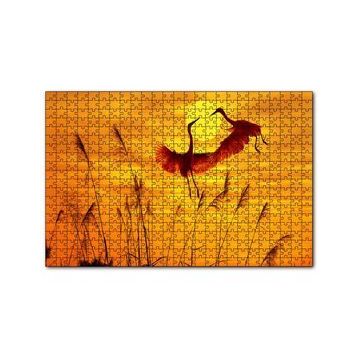 Cakapuzzle Günbatımında Balıkçılların Dansı 120 Parça Ahşap Puzzle
