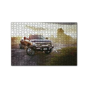 Cakapuzzle Gündoğumu ve Chevrolet Kamyonet 120 Parça Ahşap Puzzle