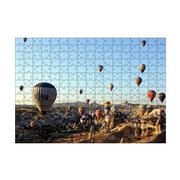 Cakapuzzle Gündoğumunda Kapadokyada Balonlar 120 Parça Ahşap Puzzle