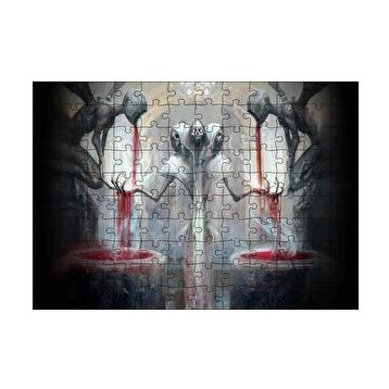 Cakapuzzle Güneş Tanrısının Kanı Derin Rüya Görseli 120 Parça Ahşap Puzzle