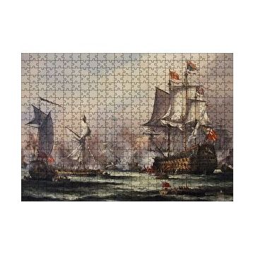 Cakapuzzle Haçlı Donanması Gemileri 120 Parça Ahşap Puzzle