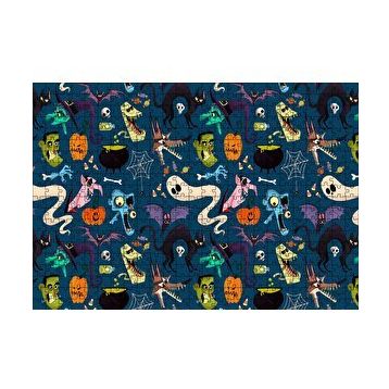 Cakapuzzle Halloween Pattern 120 Parça Ahşap Puzzle