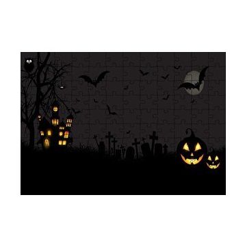 Cakapuzzle Halloweende Dolunay 120 Parça Ahşap Puzzle