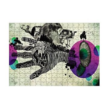 Cakapuzzle Hand Fingers Surrealism 120 Parça Ahşap Puzzle