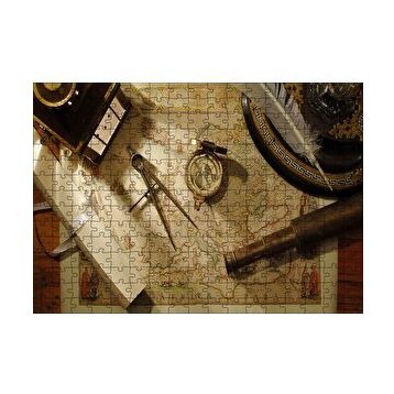 Cakapuzzle Harita Ve Denizcilik Navigasyon Araçları Görseli 120 Parça Ahşap Puzzle