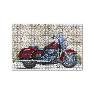 Cakapuzzle Harley Davidson Bordo Motorsiklet 120 Parça Ahşap Puzzle